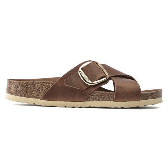 Birkenstock Siena Big Buckle Oiled Leather Cognac 1020165 - Picture 6 of 8